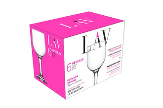 LAV Glass Cup Glass (6 Pieces Set).
