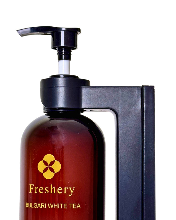 Hand & Body Wash 2 In 1 300 Ml Plastic Transparent Brown Bottle Shape Pressing Dispenser