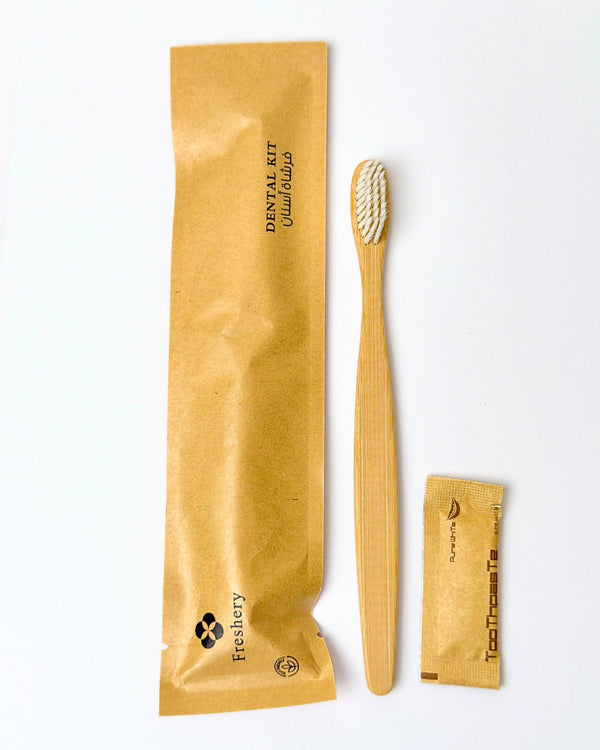 Dental Kit Bamboo Tooth Brush + 3 Gms Bio-Degradeable Sustainable Toothpaste