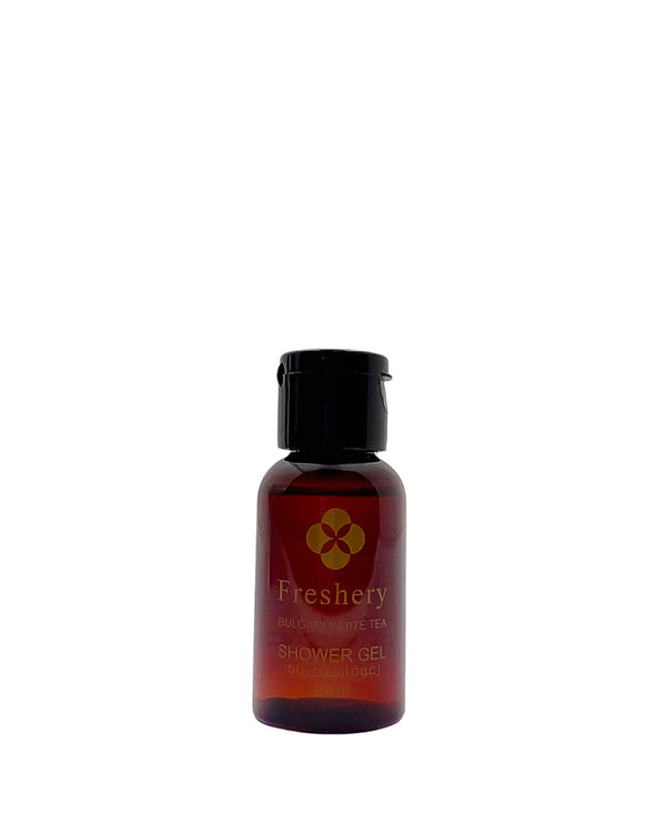 Shower Gel 30 Ml Plastic Transparent Brown Bottle