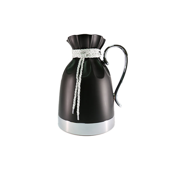 VACUUM FLASK ROPE WRAPPING STYLE BLACK & SILVER